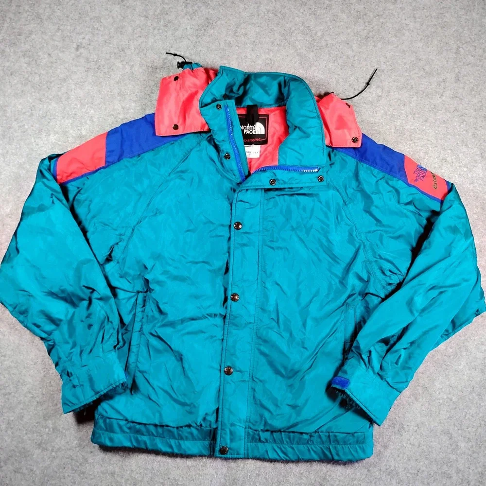 Vintage The North Face Extreme Gore-Tex Jacket Mens Medium Teal Pink Made in USA